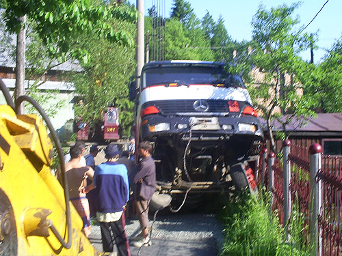 Foto: accident camion - pod Cavnic (C) eMaramures.ro